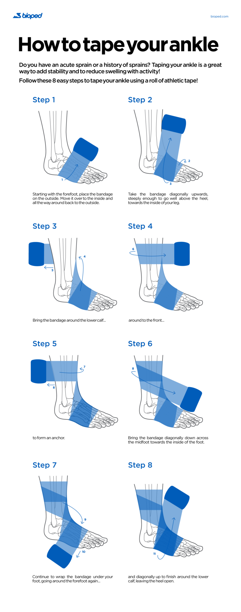 How To Tape Your Own Ankles At Home BioPed Footcare